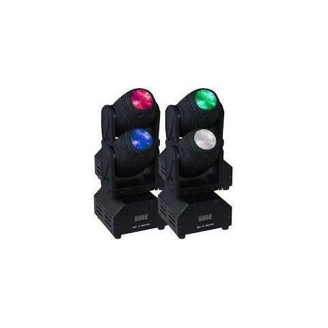 Mini Moving Beam 12w 1 Led Rgbw 3w Iluminação Profissional Dmx Balada Festa Dj Display Bivolt