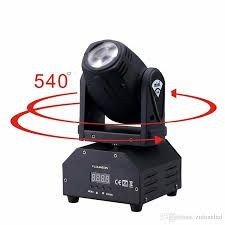 Mini Moving Beam 12w 1 Led Rgbw 3w Iluminação Profissional Dmx Balada Festa Dj Display Bivolt - 3
