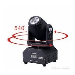 Mini Moving Beam 12w 1 Led Rgbw 3w Iluminação Profissional Dmx Balada Festa Dj Display Bivolt - 3