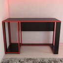 Ver imagem 5 de Mesa Gamer Level Espaço para 2 Monitores e Cpu Preto/vermelho - Panorama Móveis