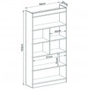 Ver imagem 6 de Kit 2 Peças Escrivaninha com Estante Guaili Yescasa