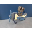 Ver imagem 4 de Luminária de Mesa Ursinho Aviador - LML-74 - Bateria 9V