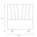 Ver imagem 3 de Cabeceira Casal Box de Cama Estofada 140 cm Emma Linho:Marrom