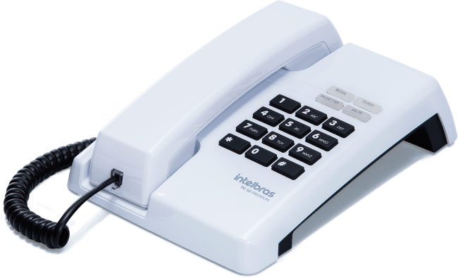 Telefone Com Fio TC 50 Premium Branco - Intelbras