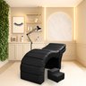 Maca Luxo Reclinável para Estética Facial Extensão Cílios Courino Preto Bz Home Decor - 1