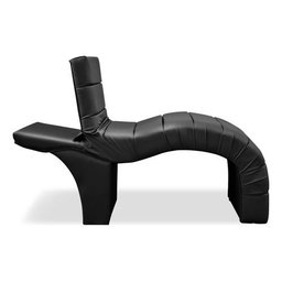 Maca Luxo Reclinável para Estética Facial Extensão Cílios Courino Preto Bz Home Decor - 4