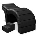 Ver imagem 2 de Maca Luxo Reclinável para Estética Facial Extensão Cílios Courino Preto Bz Home Decor