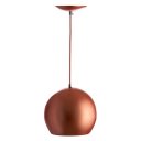 Ver imagem 3 de Kit 2 Pendente Bola Pequena Cobre Sala Cozinha Quarto