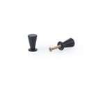 Ver imagem 1 de Kit C/ 10 Puxador Tulipa Ponto Puxadores de Gaveta Armario Colonial: Preto Fosco