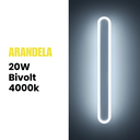 Ver imagem 3 de Luminária Arandela Led para Parede Interna 60cm Bivolt