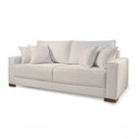 Ver imagem 1 de Sofá Helô 3 Lugares Fixo 200cm Off White Linho Almofada Solta Helô