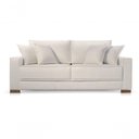 Ver imagem 4 de Sofá Helô 3 Lugares Fixo 200cm Off White Linho Almofada Solta Helô