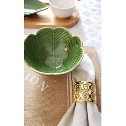 Porta Guardanapo de mesa com 4 peças - Dourado plus - 2