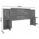 Ver imagem 3 de Cabeceira Queen Arizona 4 Prateleiras Cinamomo - Tcil Móveis