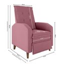 Ver imagem 6 de Poltrona Papai Reclinável Sala Mx 65 Yaris Veludo Matrix Original