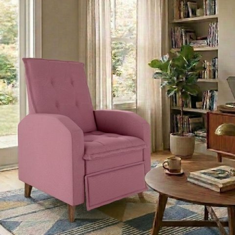 Poltrona Papai Reclinável Sala Mx 65 Yaris Veludo Matrix Original
