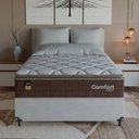 Ver imagem 6 de Cama Box Casal + Colchão Comfort Class Pillow Top 138x188 Marrom/suede Branco