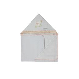 Toalha de Banho Bebê Infantil de Malha 100% algodão com Capuz - Passarinho Enxoval Menina - 1