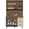 Kit de Cozinha 5 Portas 3 Gavetas com Nicho Vitorina Savana / Off White - 2