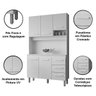 Kit de Cozinha 5 Portas 3 Gavetas com Nicho Vitorina Savana / Off White - 3
