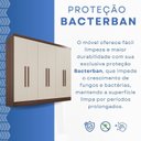 Ver imagem 6 de Guarda-Roupa Casal 6 Portas e 2 Gavetas Safira Marrom Castanho/Off White Arenas