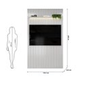 Ver imagem 4 de Painel Ripado para TV até 60 Polegadas com LED MDF 143cmx240cm Trento Cinza Bali