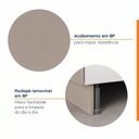 Ver imagem 6 de Balcão Planejado 4 Gavetas 40cm sem Tampo com Rodapé Ipanema CabeCasa MadeiraOriginals Branco/Fend