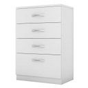 Ver imagem 1 de Cômoda para Quarto 4 Gavetas Estrela Branco