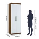 Ver imagem 5 de Guarda Roupa Modulado 2 Portas 2 Gavetas Sauá Yescasa