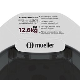 Centrífuga de Roupas Mueller Fit 12,6kg Branca 220v - 6