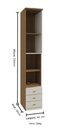 Ver imagem 2 de Modulado Lateral 01 Porta 03 Gaveta 234cm Altura Setiba - Jequitibá/palha