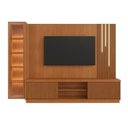 Ver imagem 2 de Rack com Painel com Cristaleira para TV até 75 Polegadas Ripado com LED 100% MDF 190,5CMX220CM Valência