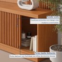 Ver imagem 7 de Rack com Painel com Cristaleira para TV até 75 Polegadas Ripado com LED 100% MDF 190,5CMX220CM Valência
