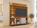 Ver imagem 1 de Home Theater Taurus Ripado Naturalle/off White – Bechara Móveis