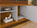 Ver imagem 3 de Home Theater Taurus Ripado Naturalle/off White – Bechara Móveis