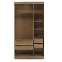 Ver imagem 3 de Guarda Roupa Modulado Casal 3 Portas 4 Gavetas Sauá Yescasa