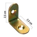 Ver imagem 1 de Cantoneira L Lados Iguais 1x1 2,5cm Bicro Móveis 20Pçs (442)