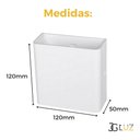Ver imagem 5 de Kit 20 Arandela Led Efeito 2 Fachos Duplo 3w 3000k Opus - Branco