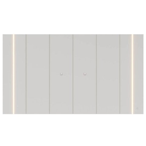 Painel Tv 75 Pol Suspenso 240cm com Led Gior Off White C05 - Mpozenato