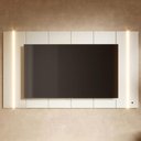 Ver imagem 5 de Painel Tv 75 Pol Suspenso 240cm com Led Gior Off White C05 - Mpozenato
