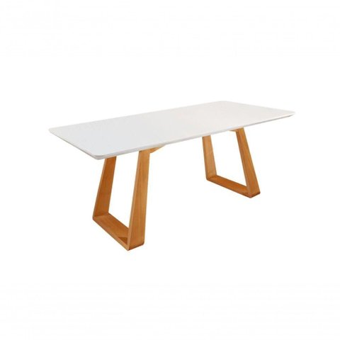 Mesa de Jantar com Vidro Moderna Dallas-1,80 Star Móveis