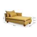 Ver imagem 7 de Sofá Modular 3 Lugares com Chaise e Pé Bolinha Sôma CabeCasa MadeiraOriginals Amarelo Mostarda