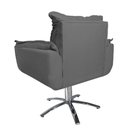 Ver imagem 4 de Poltrona Decorativa Opalla Pés Giratório Metal Suede Cinza - DS Estofados