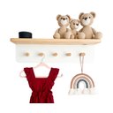 Ver imagem 1 de Cabideiro de Parede com Prateleira Auxiliar - Olivia