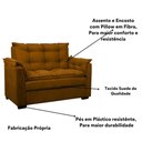 Ver imagem 3 de Sofá 2 Lugares Confortável Pequeno 140cm Small Herrero Cobre