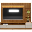 Ver imagem 4 de Rack para Sala com Painel Ripado para Tv 75 Pol 224cm Orizon L05 Nature Off White - Lyam Decor