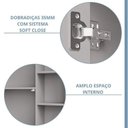 Ver imagem 6 de Gabinete Suspenso Banheiro Noruega 80cm com Cuba e Espelheira Treviso Cinza/Platina