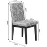 Cadeira Alarico Estofada OOL PRATA 382 Ammo Mobili - 8
