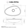Cuba De Apoio Para Banheiro em Mármore Sintético Petra Branca - Cozimax - 5