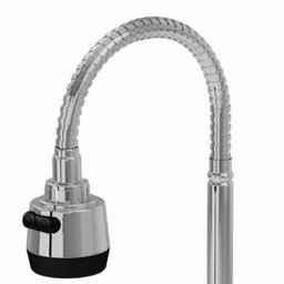 Torneira Gourmet Cozinha Flexível de Parede Metal Cromada - 7